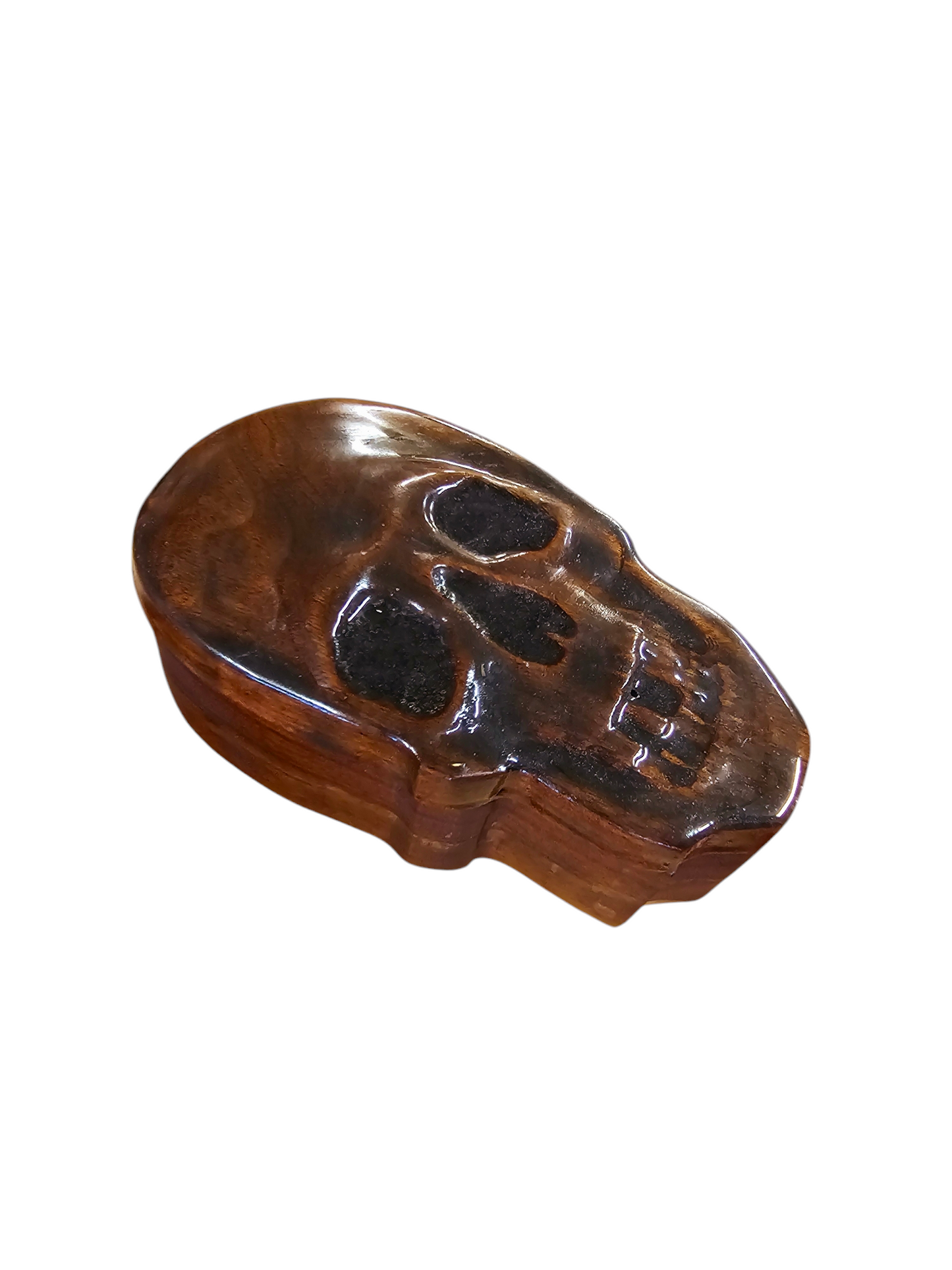 Walnut skull box